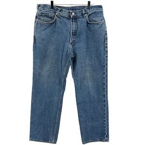 Brooks Brothers 346 Mens Straight Leg Jeans Blue Medium Wash 38x30 100% Cotton